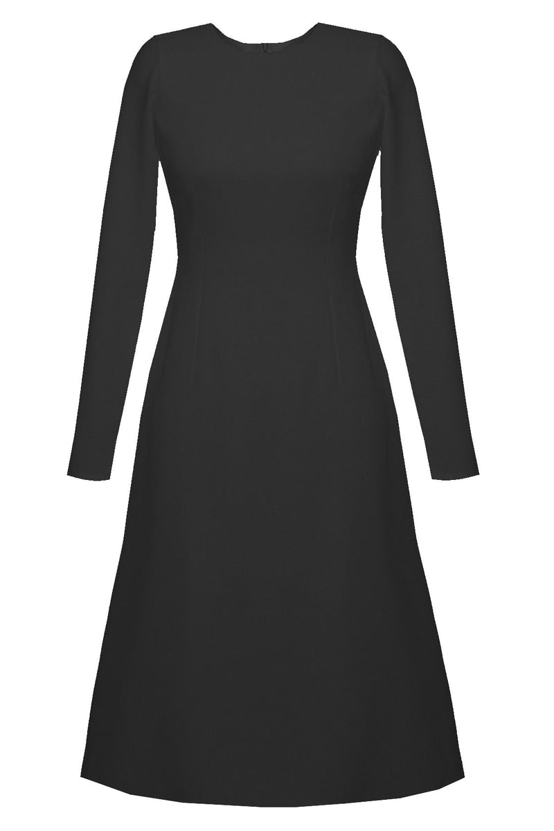 Grace High Quality A-line Dress with Long Sleeves CaeliNYC Grace High Quality A-line Dress with Long Sleeves CaeliNYC