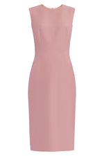 dusty pink sheath dress