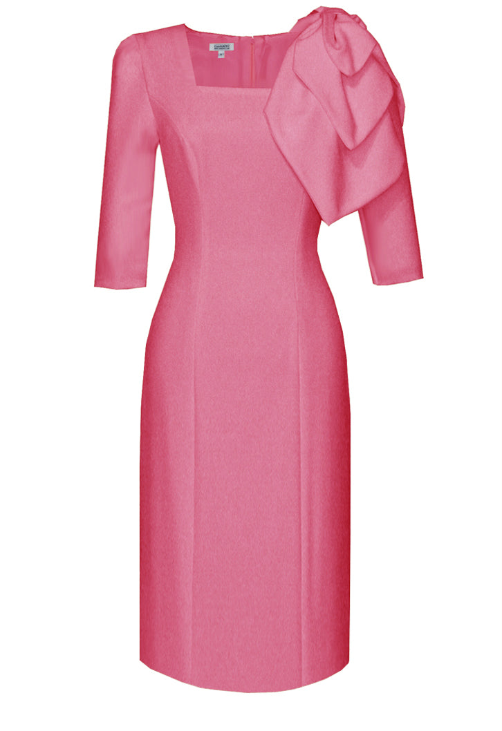 light pink sheath dress