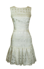 Noella Ivory Damask Dress