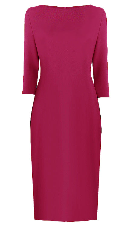 Juliette Basic Sheath Dress- Red Custom Size / Red Juliette Basic Sheath Dress- Red Custom Size / Red
