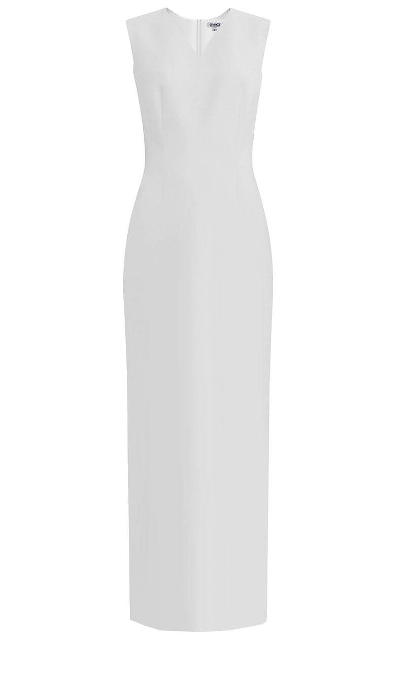 Kofi White Ankle Length Sheath Dress