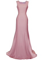 Bridesmaids, Ready-to-wear gown, ready to ship gowns, pink gown, pink gown with square neckline