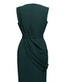 Alexia Draped Column Gown - All Colors