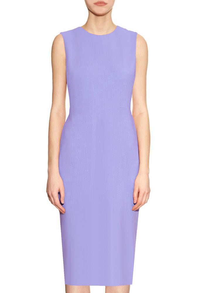 lavender sheath dress