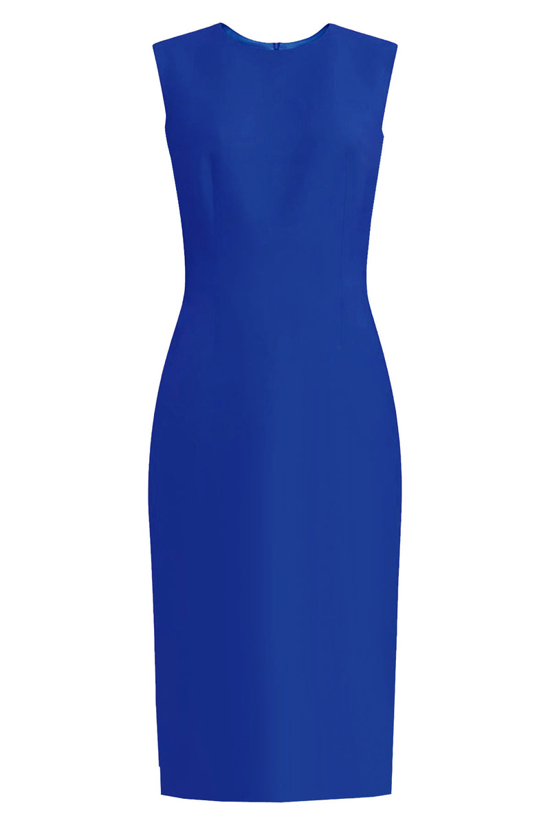 Royal Blue Basic Sheath Dress -Krew – CaeliNYC®