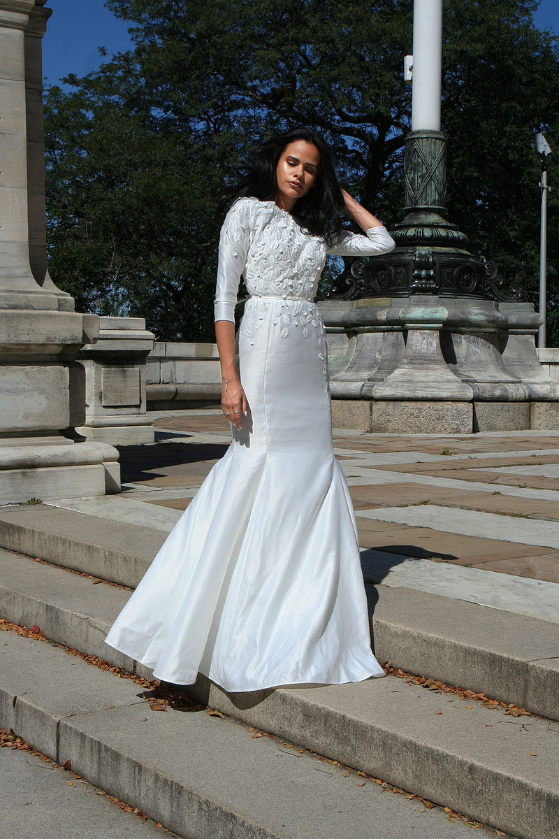 Garden Confetti Gown 10 / White Garden Confetti Gown 10 / White