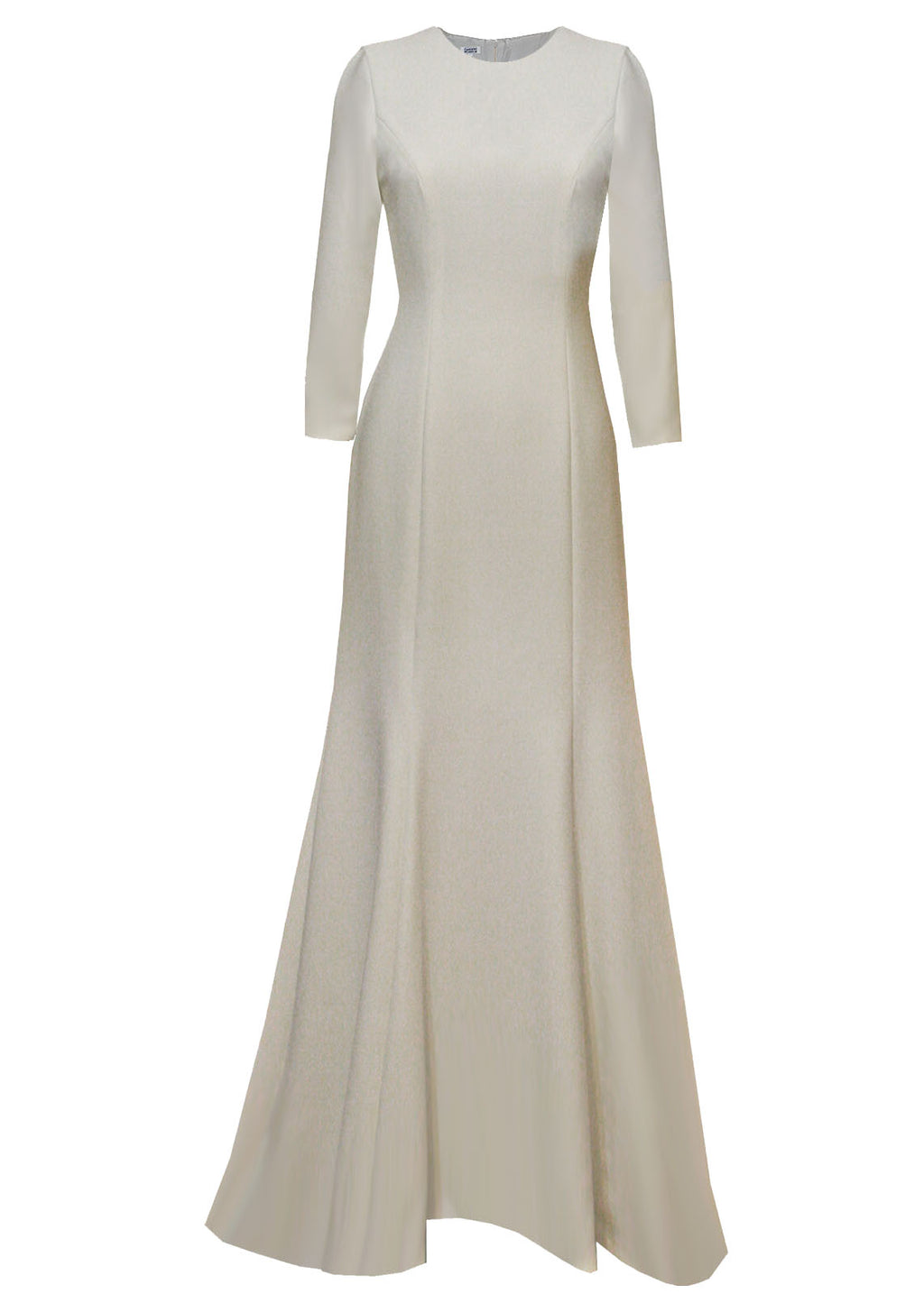 CaeliNYC Modest Bridal Gown Minimalist