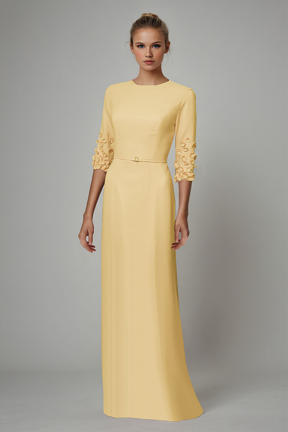 Soarla Modest Gown with Petals