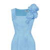 light blue cocktail dress