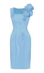 light blue cocktail dress