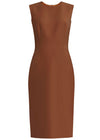 brown sheath dress