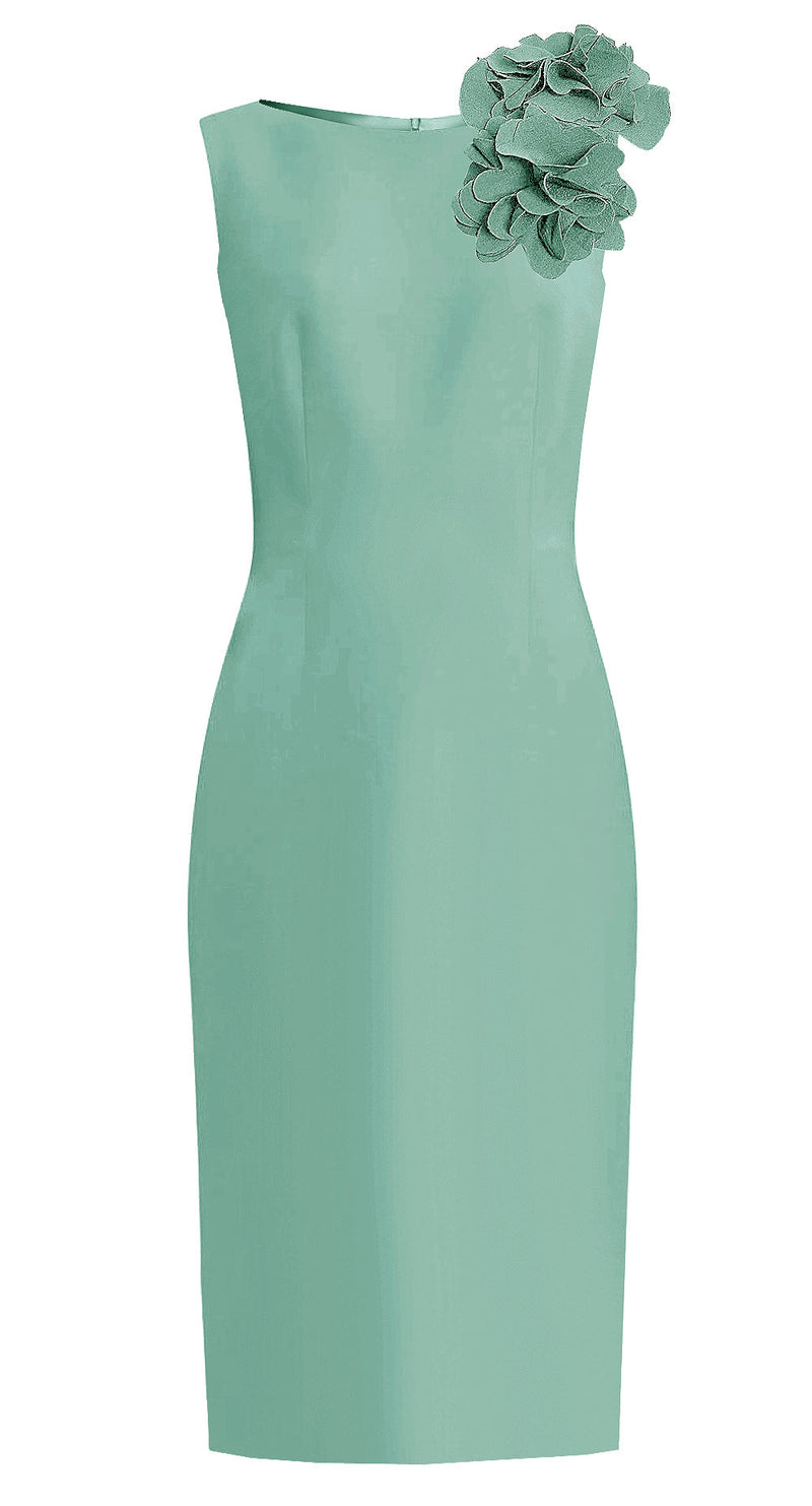 jacques vert green dress Jacques Vert Chiffon Evening Dress