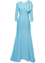 Lilinoe Green Gown with Sleeves