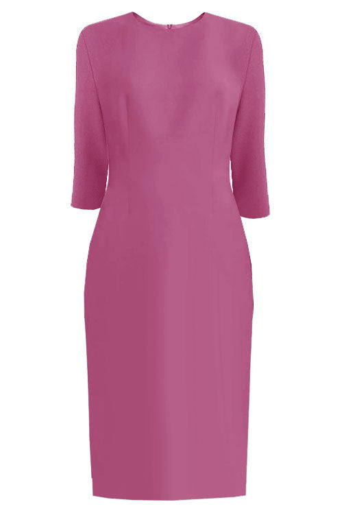 Zurich Gray Sheath Dress with 3/4 Sleeves - High Quality 8 / Black Zurich Gray Sheath Dress with 3/4 Sleeves - High Quality 8 / Black