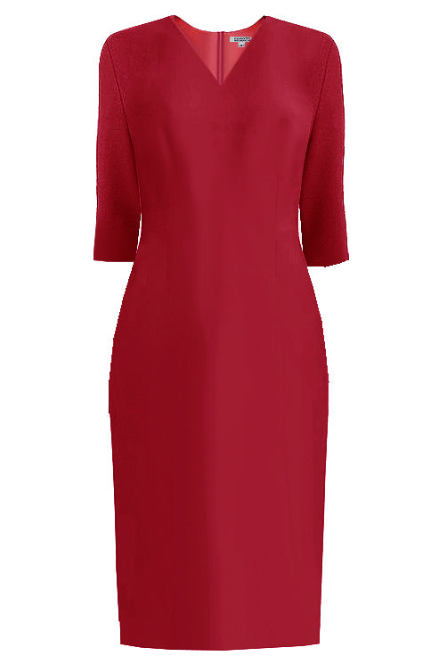 Lausanne Sheath Dress with 3/4 Sleeves 6 / Black Lausanne Sheath Dress with 3/4 Sleeves 6 / Black
