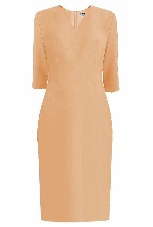 pencil cut dress with sleeves Classy Chic Half Sleeve Midi Pencil Dress Formal