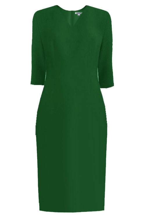 Lausanne Bright Coral Sheath Dress Sleeves CaeliNYC Lausanne Bright Coral Sheath Dress Sleeves CaeliNYC