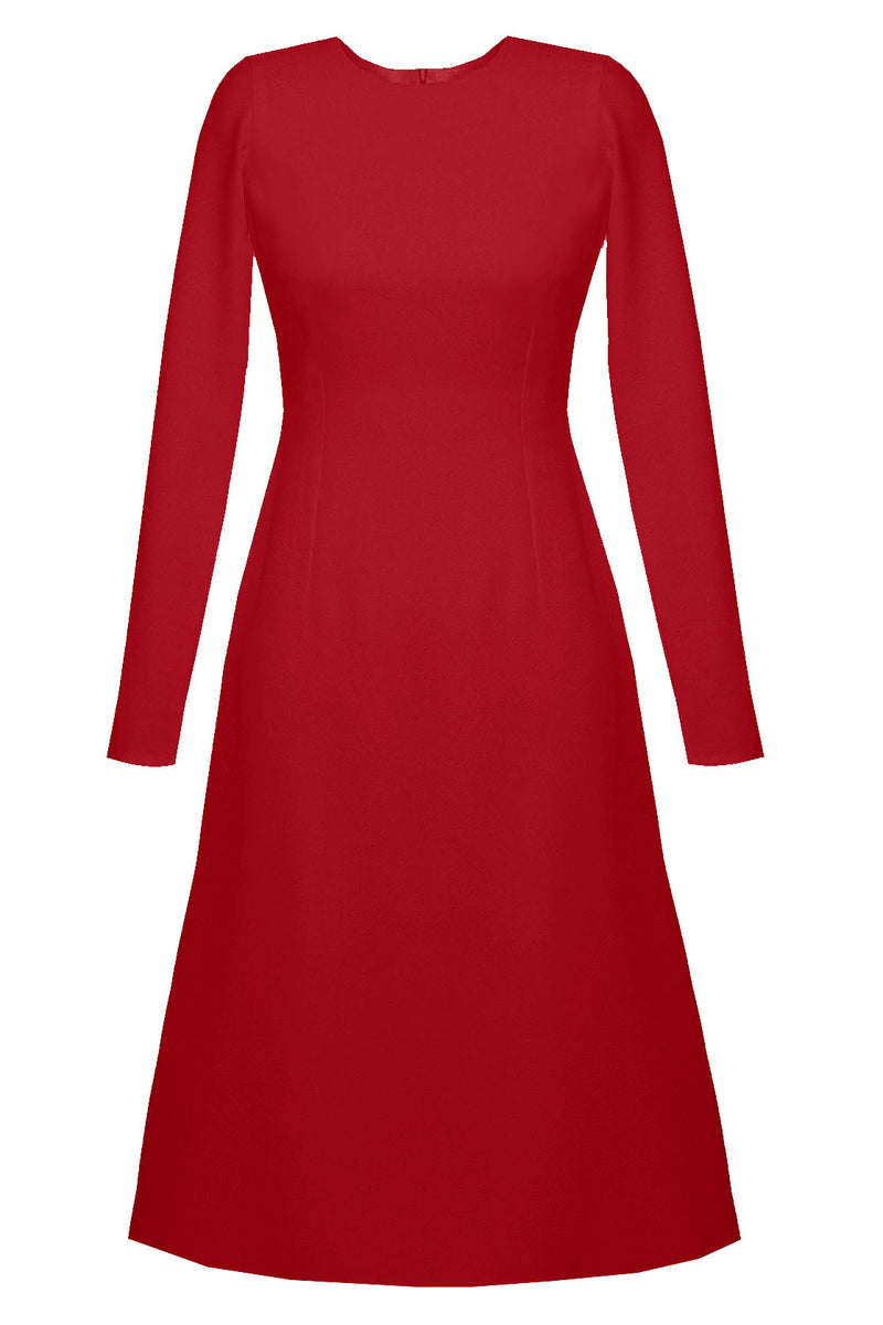 Grace High Quality A-line Dress with Long Sleeves CaeliNYC Grace High Quality A-line Dress with Long Sleeves CaeliNYC