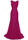 Lisbon V-Neck Gown Minimalist Highly Tailored