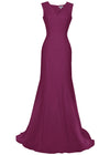 purple vneck gown high quality