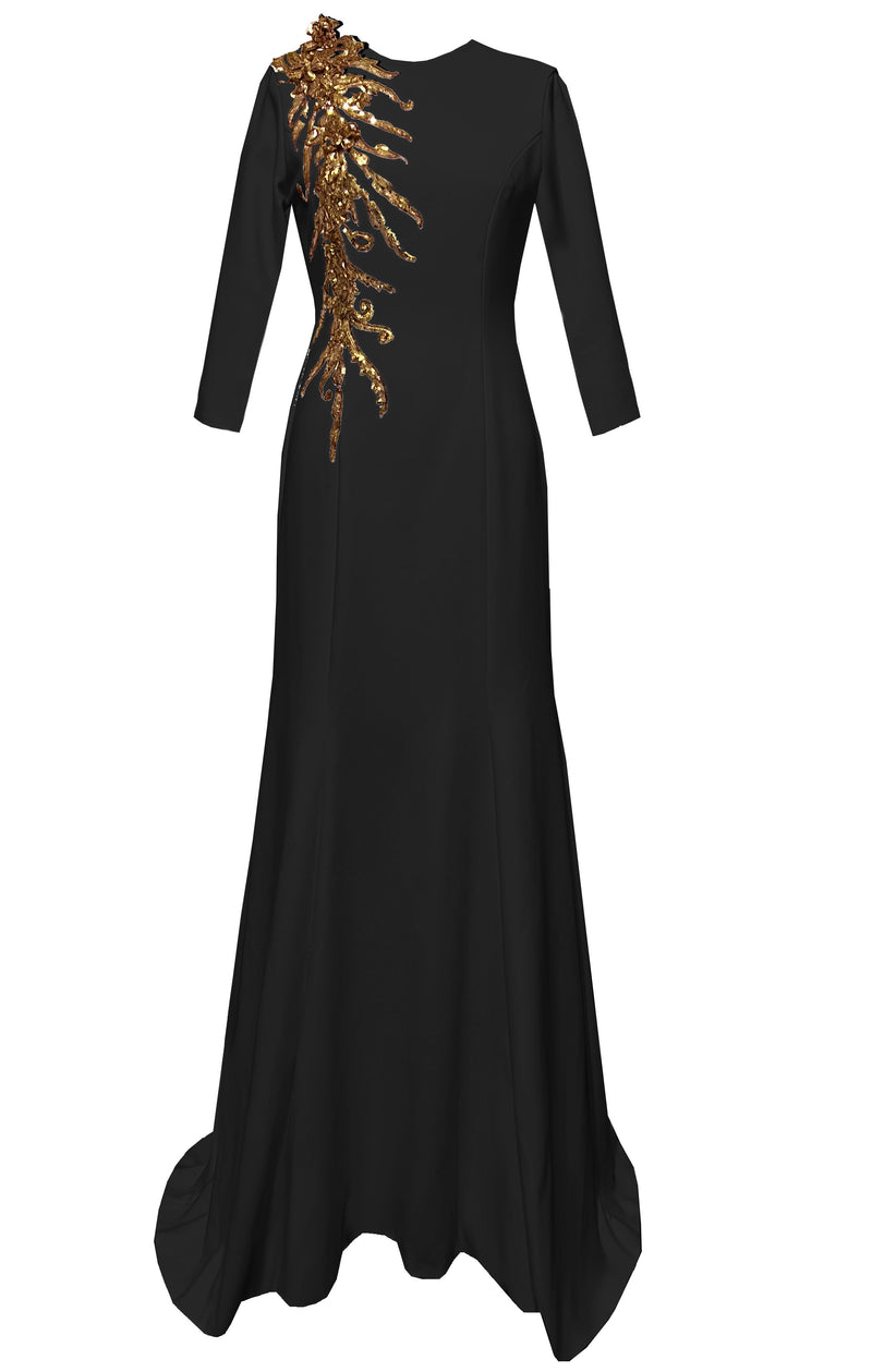 Nottingham Evening Gown with Sleeves