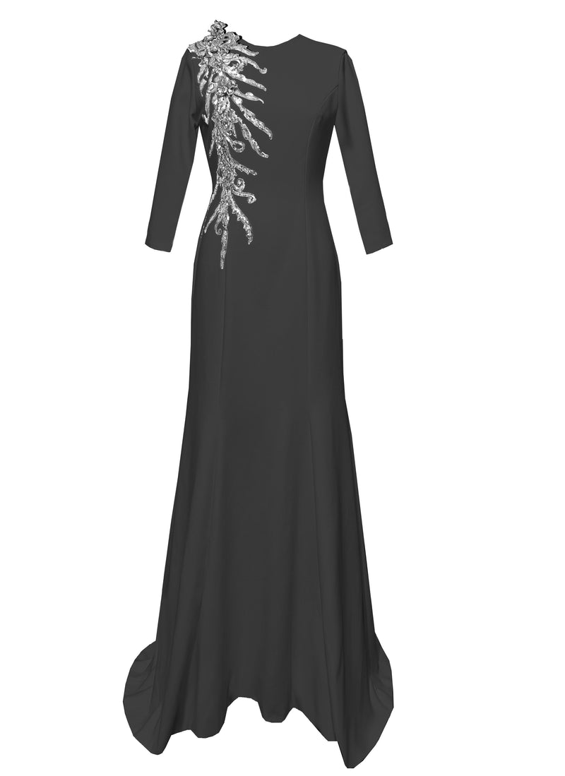 Nottingham Evening Gown with Sleeves