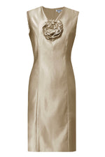taupe cocktail sheath dress