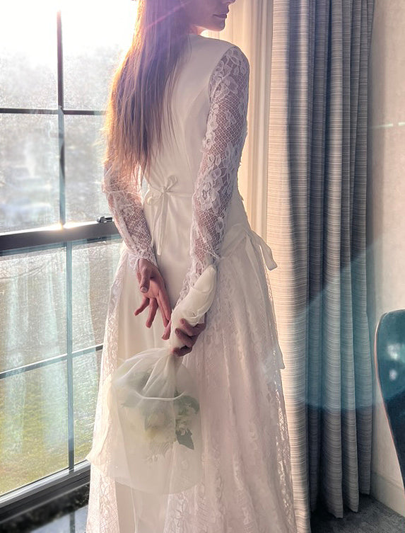 caelinyc corsica basque waist bridal gown 