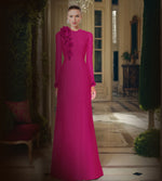 Fairflora Long Sleeve Gown With Petals