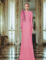 Fairflora Long Sleeve Gown With Petals