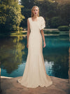 modern minimalist bridal gown