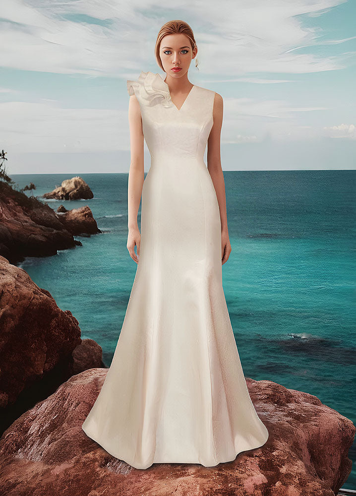 Olympia V-Neck Wedding Gown