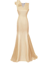 Olympia V-Neck Wedding Gown