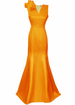 Olympia V-Neck Evening Gown