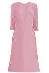 pink dress with sleeves