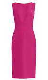 Fuchsia Sheath Dress with Boat Neckline Aspen by CaeliNYC