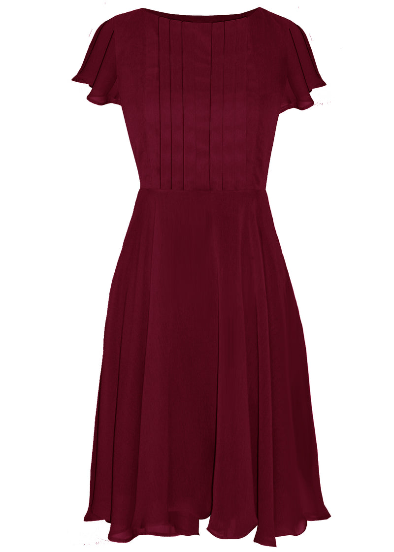 burgundy dress 