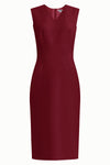 Kateri High Quality V-Neck Sheath Dress - Many Colors