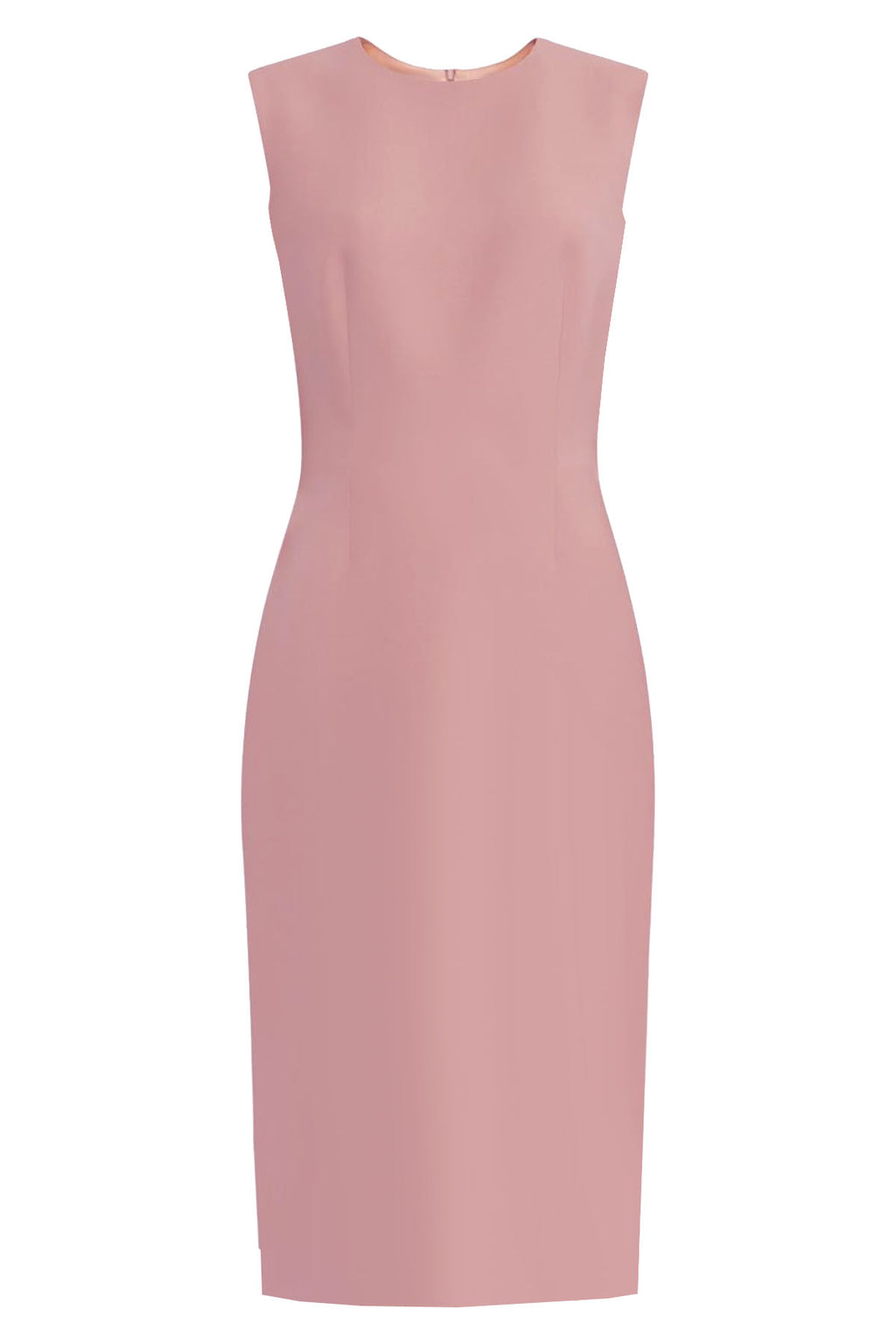 dusty pink sheath dress