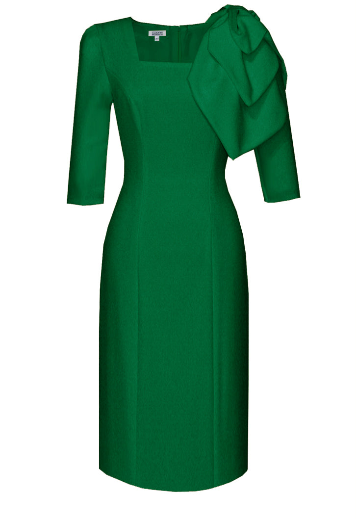 green cocktail dress