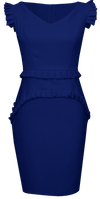 Dark Navy Blue Dress - Everett