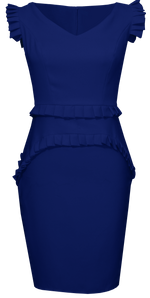 Dark Navy Blue Dress - Everett