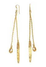 long gold earrings