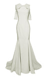 Infinity Crystal Embellished Gown with Modern Silhouette