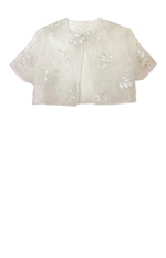 off white lace bolero, bridal cover up