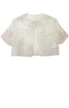 off white lace bolero, bridal cover up