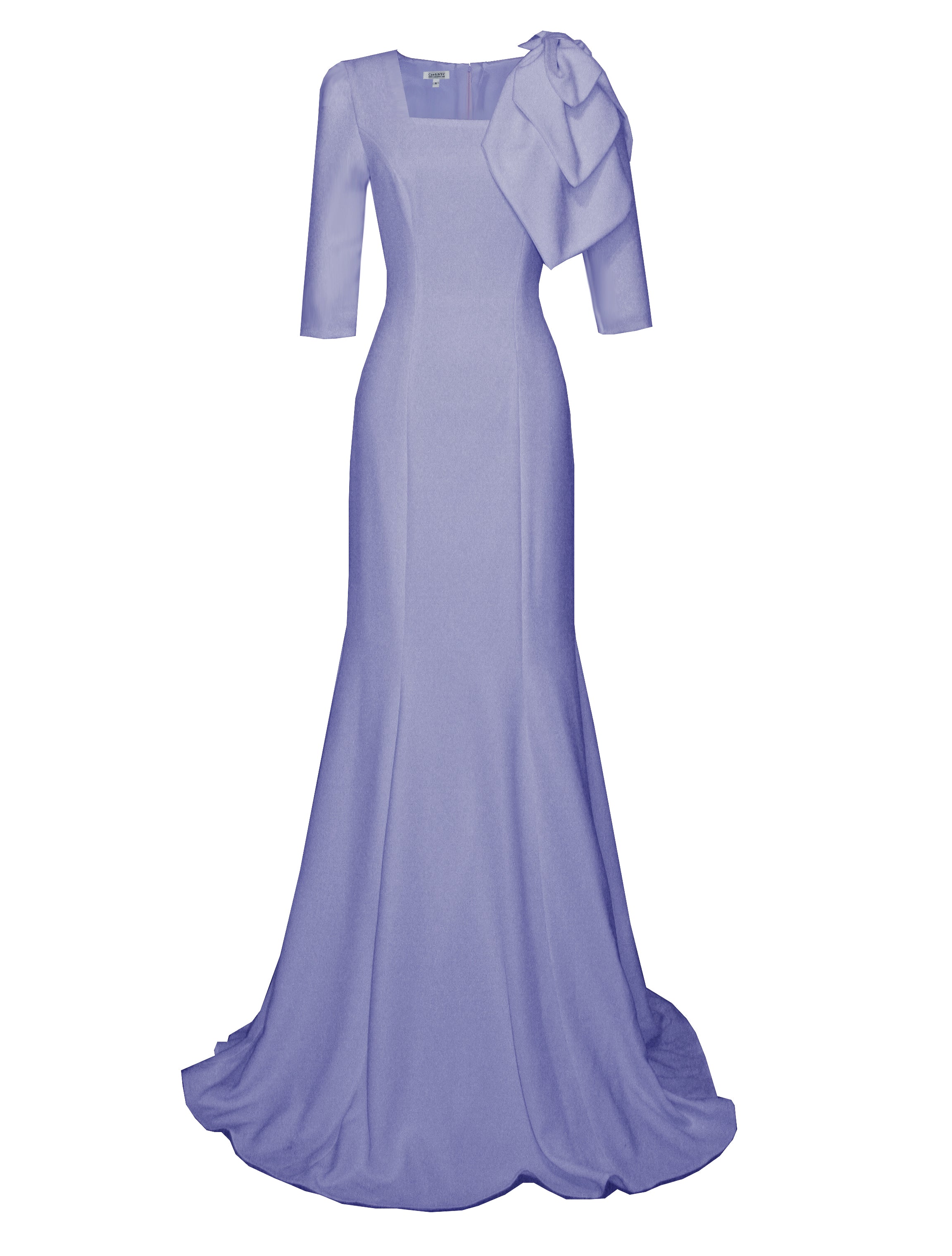 Kassia Gown with Square Neckline – Caeli Couture