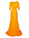 yellow modern minimalist gown