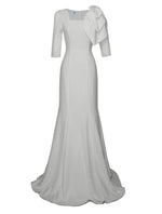 Kassia Gown - Square Neckline with Large Statement Bow